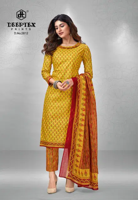 Chief Guest Vol 28 By Deeptex Printed Cotton Dress Material Catalog
